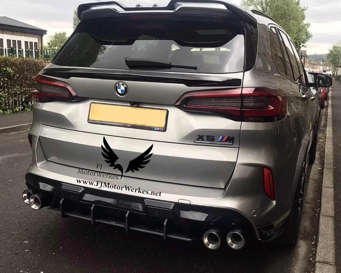 Bmw X5M X6M M Performance  Exhaust Tips Direct Fit F95 F96 Silver 2019+