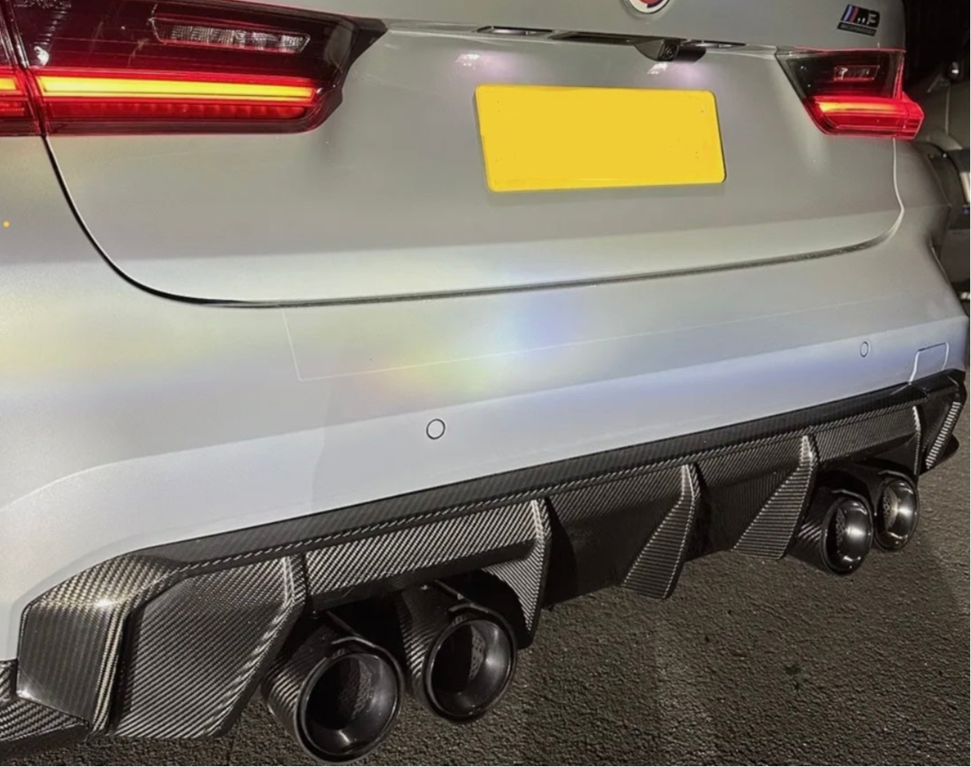 Bmw M2 M3 M4 G80 G81 G82 G83 G87) M Perf Carbon Fibre Exhaust Tips BLACK