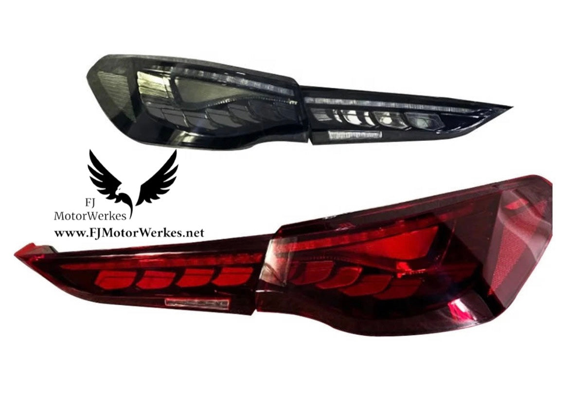 BMW 4 Series G22 G23 G26 G82 G83 Taillight Rear lights GTS - Cherry red or Smoked