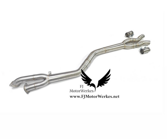 Bmw X3M Comp X4M Comp LCI Stainless Steel Single Mid Pipe exhaust