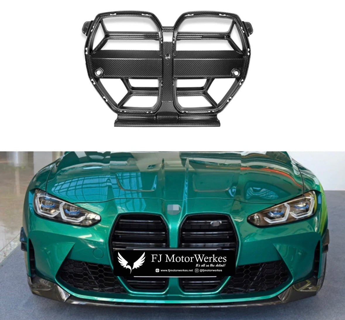 Bmw M3 M4 G8X Front Carbon Fibre CSL Style - Options Acc & Non Acc