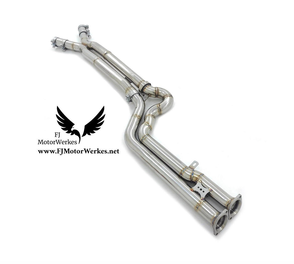 Bmw X3M  X4M Comp Stainless Steel EQUAL LENGTH MIDPIPE Pipe F97 F98 High Flow