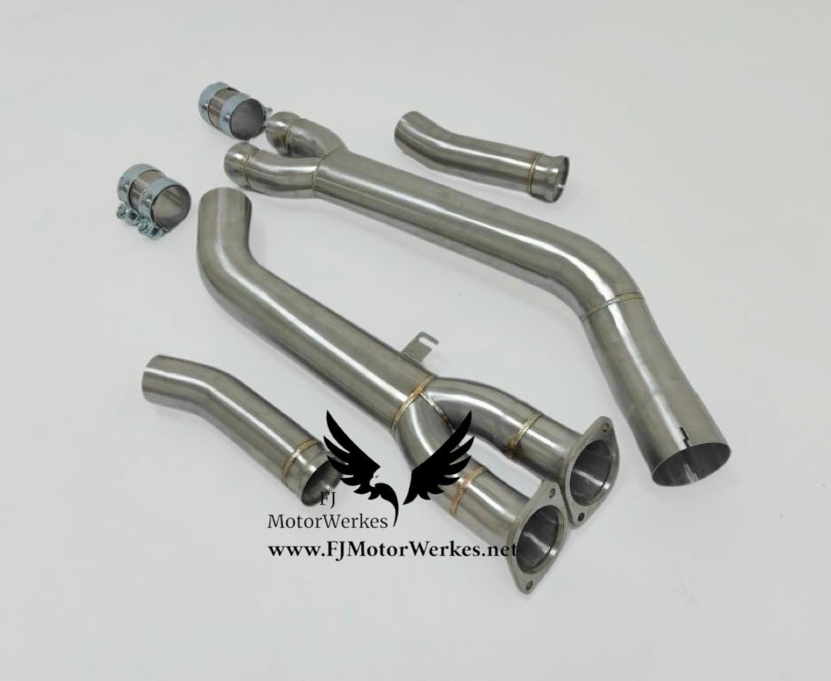 BMW X3M X4M Comp Single Midpipe Stainless Steel F97 F98 High Flow Pre Lci