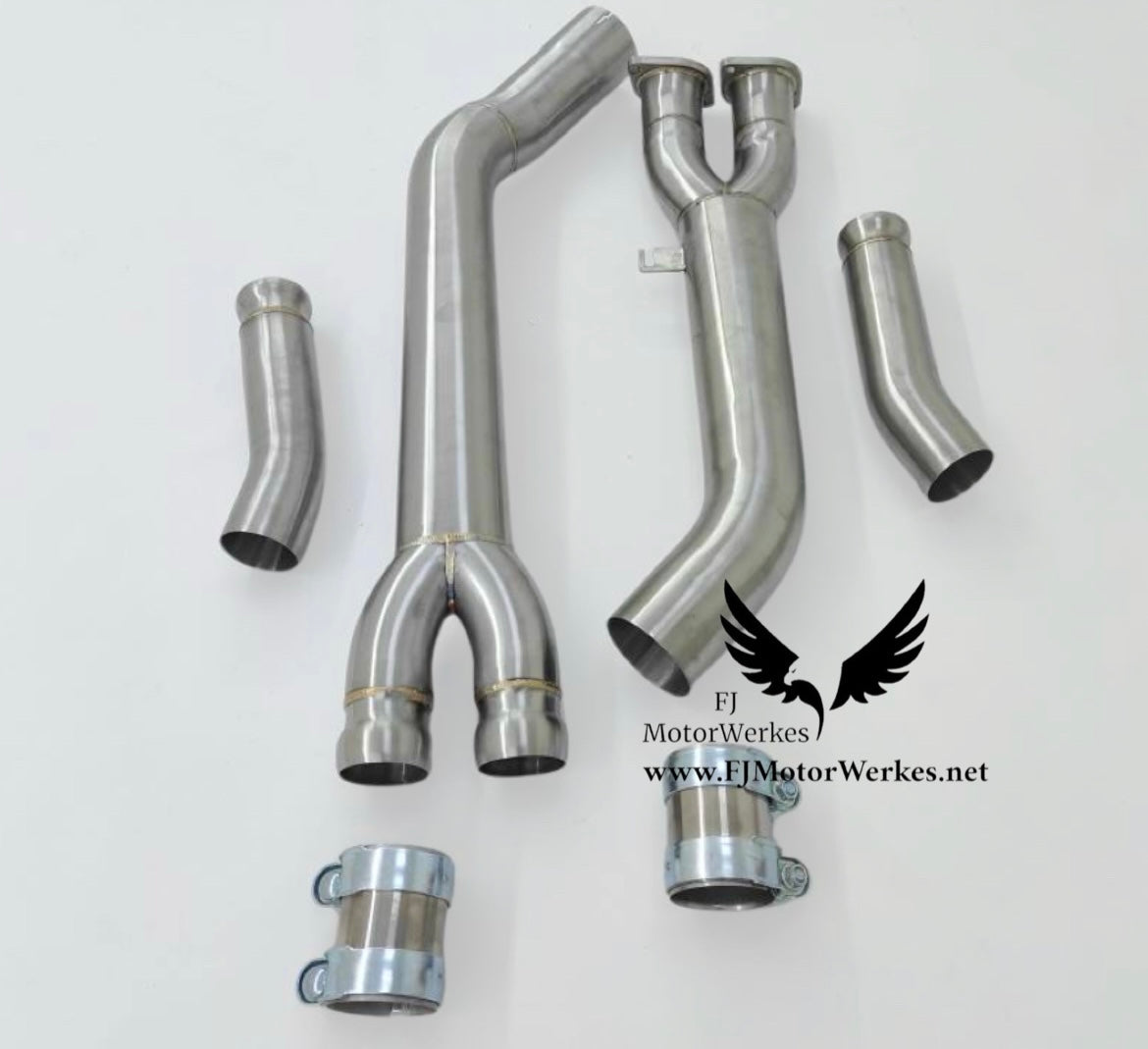 Bmw X3M X4M Comp Single Midpipe Stainless Steel F97 F98 High Flow Pre Lci