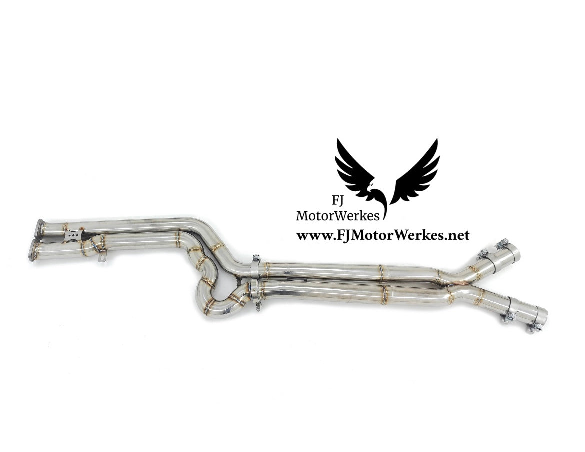 BMW X3M  X4M Comp Stainless Steel EQUAL LENGTH MIDPIPE Pipe F97 F98 High Flow