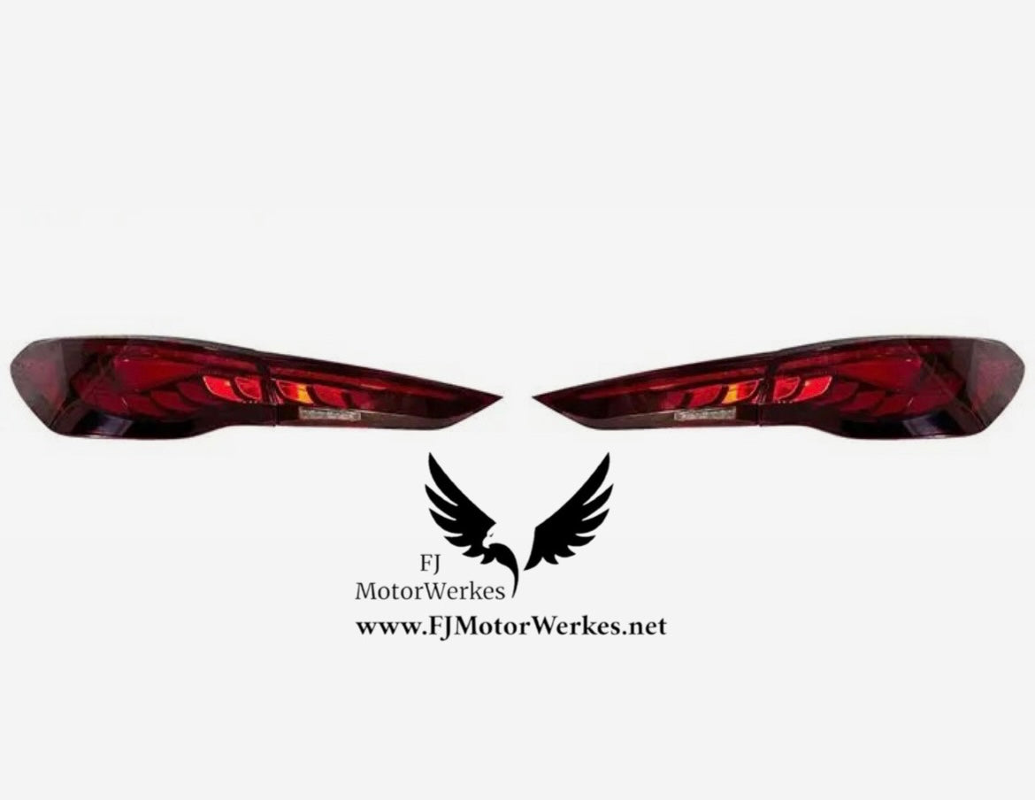 BMW 4 Series G22 G23 G26 G82 G83 Taillight Rear lights GTS - Cherry red or Smoked