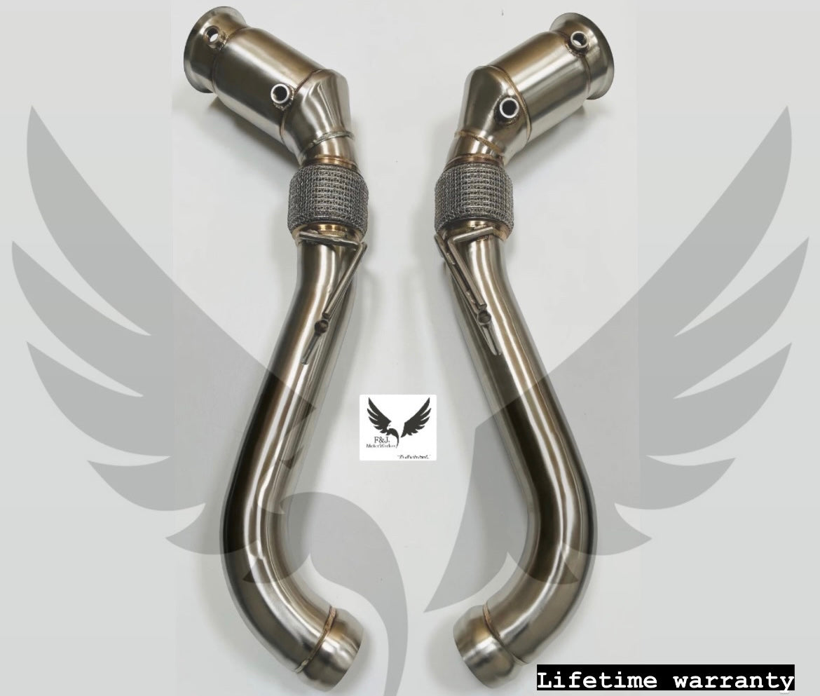 Mclaren 540c 570s 570gt 600lt Decat downpipes stainless steel