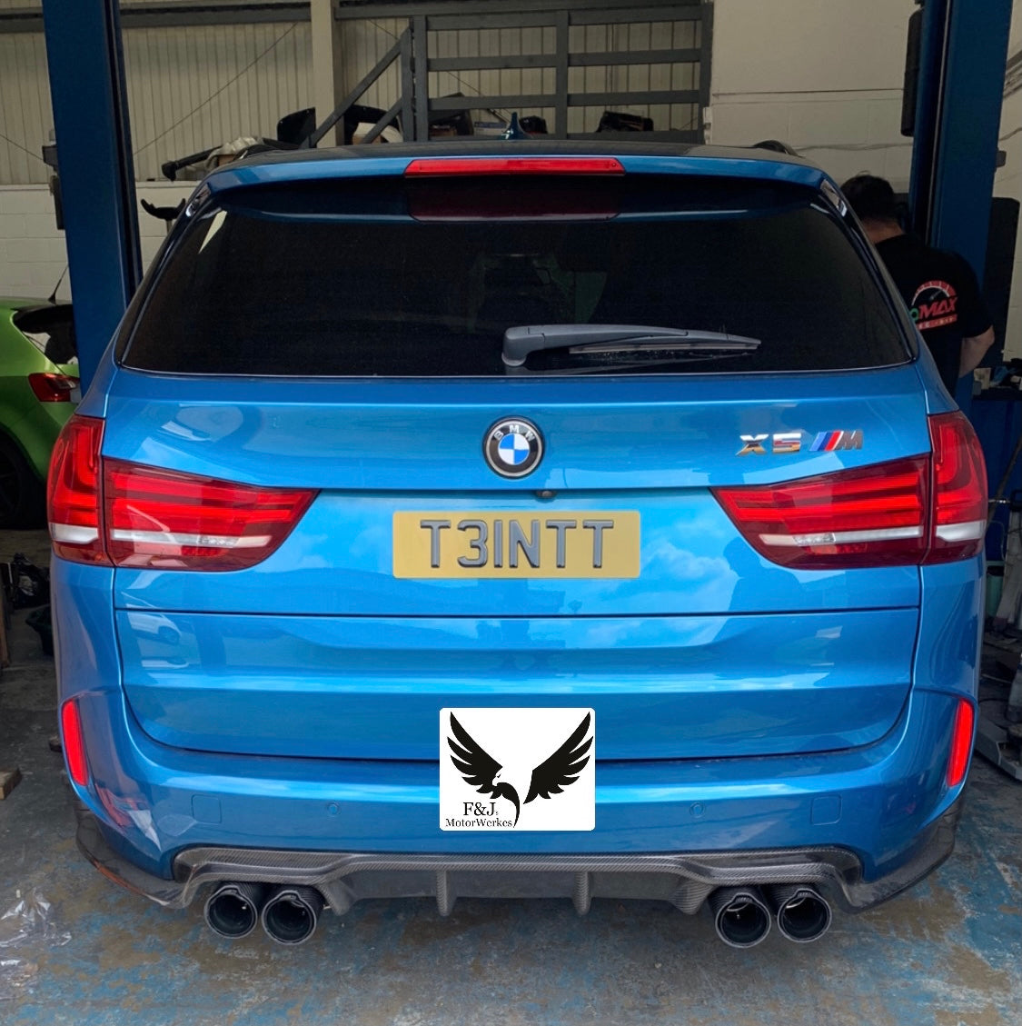 Bmw M2 M3 M4 M5 M6 X5M X6M Carbon Fibre M Performance Exhaust Tips F80 F82 F10 BLACK X4 Full set