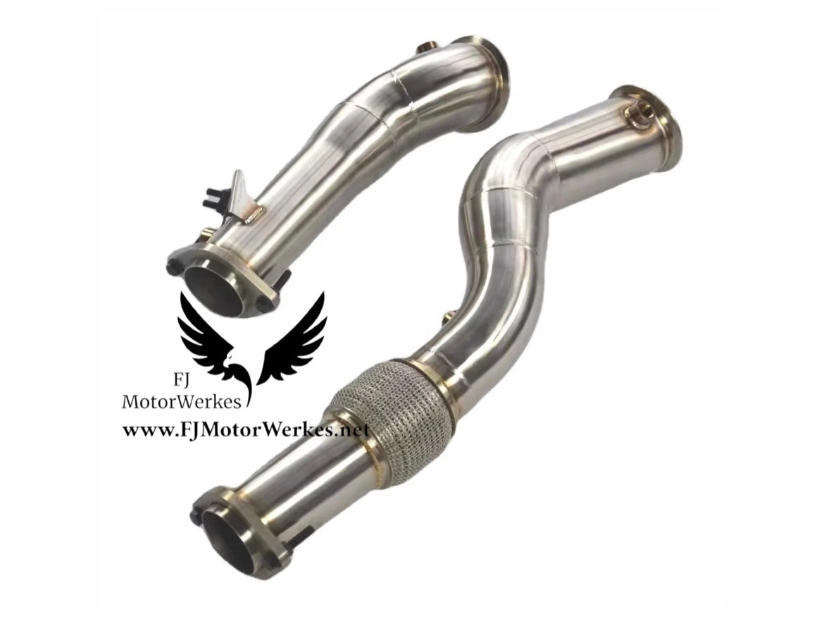 BMW M3 M4 M2 G80 G81 G82 G83 G87 DOWNPIPES DECAT STAINLESS STEEL