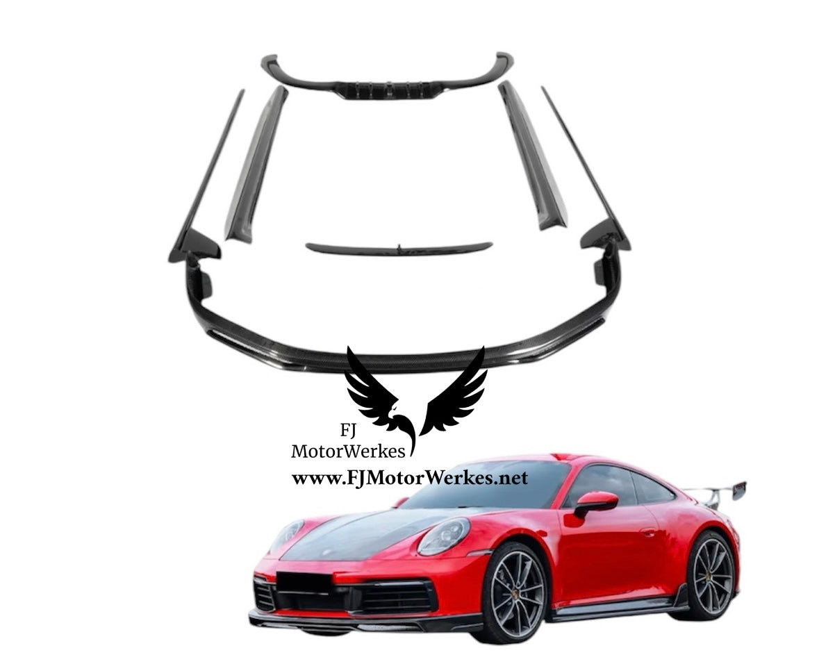 Porsche 911 992 Carrera Targa Full Carbon Fibre Splitter kit - Aero 1