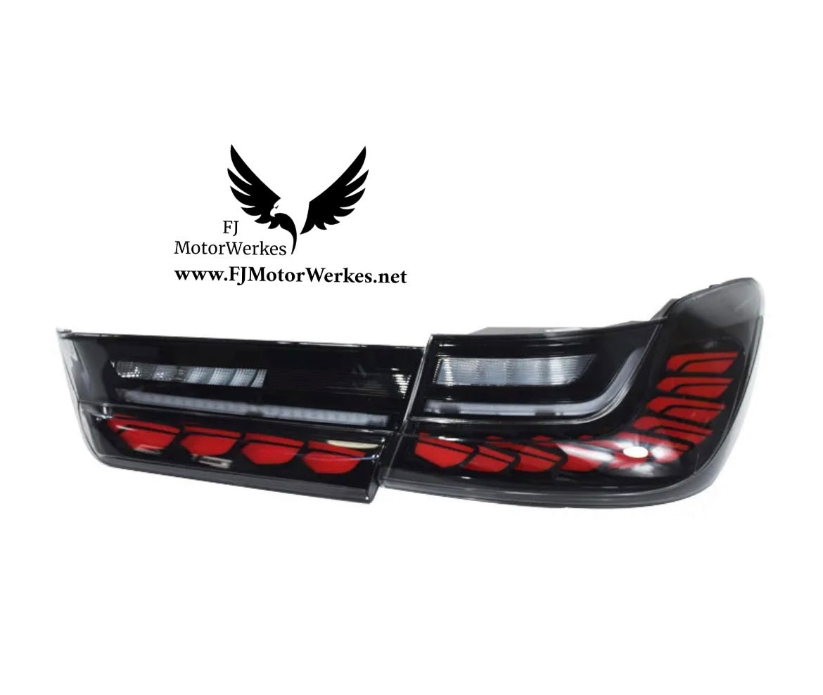 BMW 3 Series G20 G80 M3 GTS Oled Gts Rear tail lights - Cherry Red or Smoked