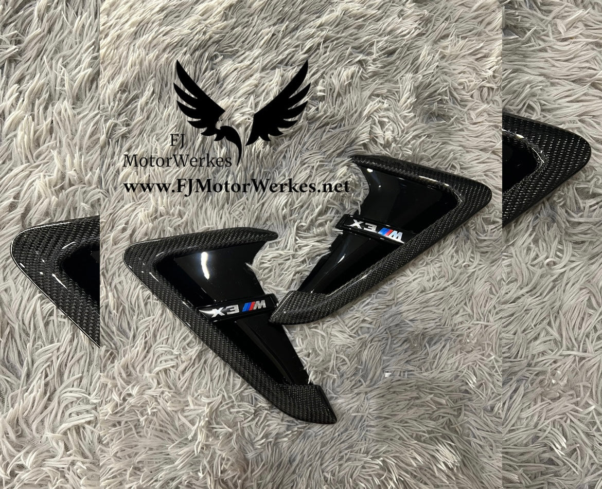 Bmw X3M X4M F97 F98 Carbon Fibre fender air vents