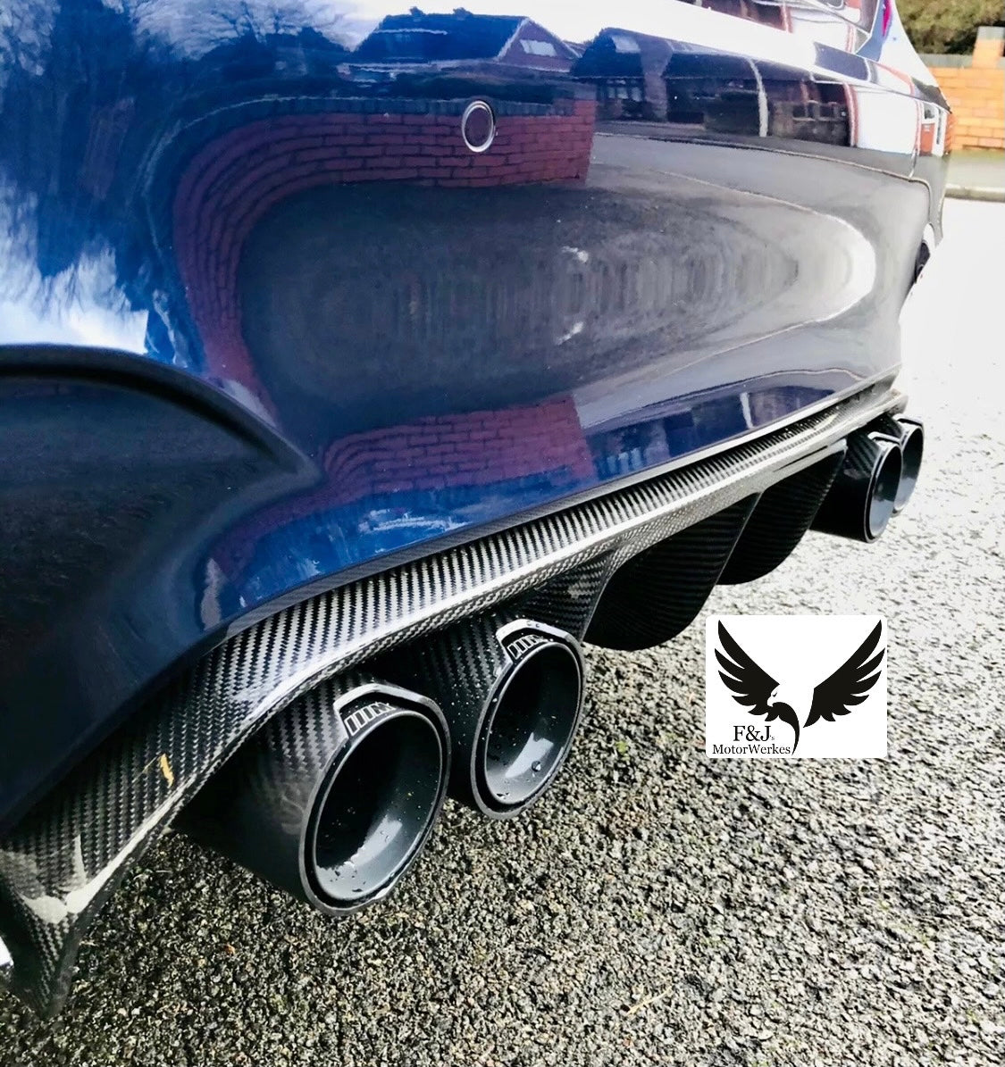 Bmw M2 M3 M4 M5 M6 X5M X6M Carbon Fibre M Performance Exhaust Tips F80 F82 F10 BLACK X4 Full set