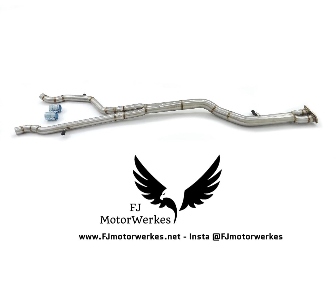 Bmw M3 M4 inc COMP Single Midpipe Catback Exhaust stainless steel F80 F82 F83