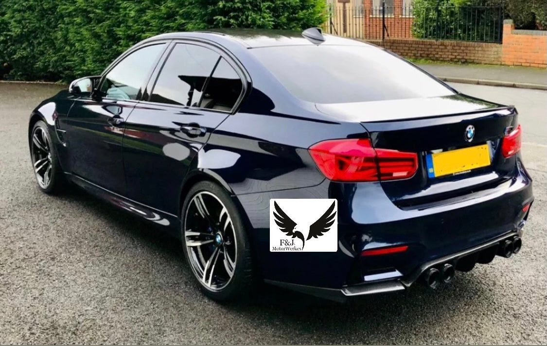 BMW M2 M3 M4 M5 M6 X5M X6M Carbon Fibre M Performance Exhaust Tips F80 F82 F10 BLACK X4 Full set