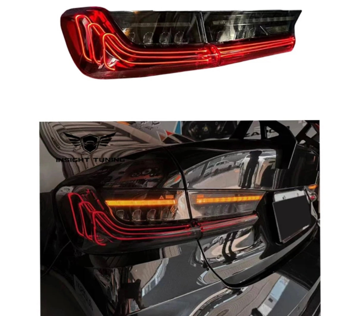 Bmw 3 Series G20 G80 M3 GTS Oled laser Gts Csl Rear tail lights - Cherry Red or Smoked