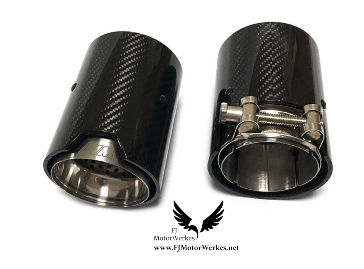 Bmw M2 M3 M4 M5 M6 X5M X6M Carbon Fibre M Performance Exhaust Tips F80 F82 F10 SILVER X4 Full set