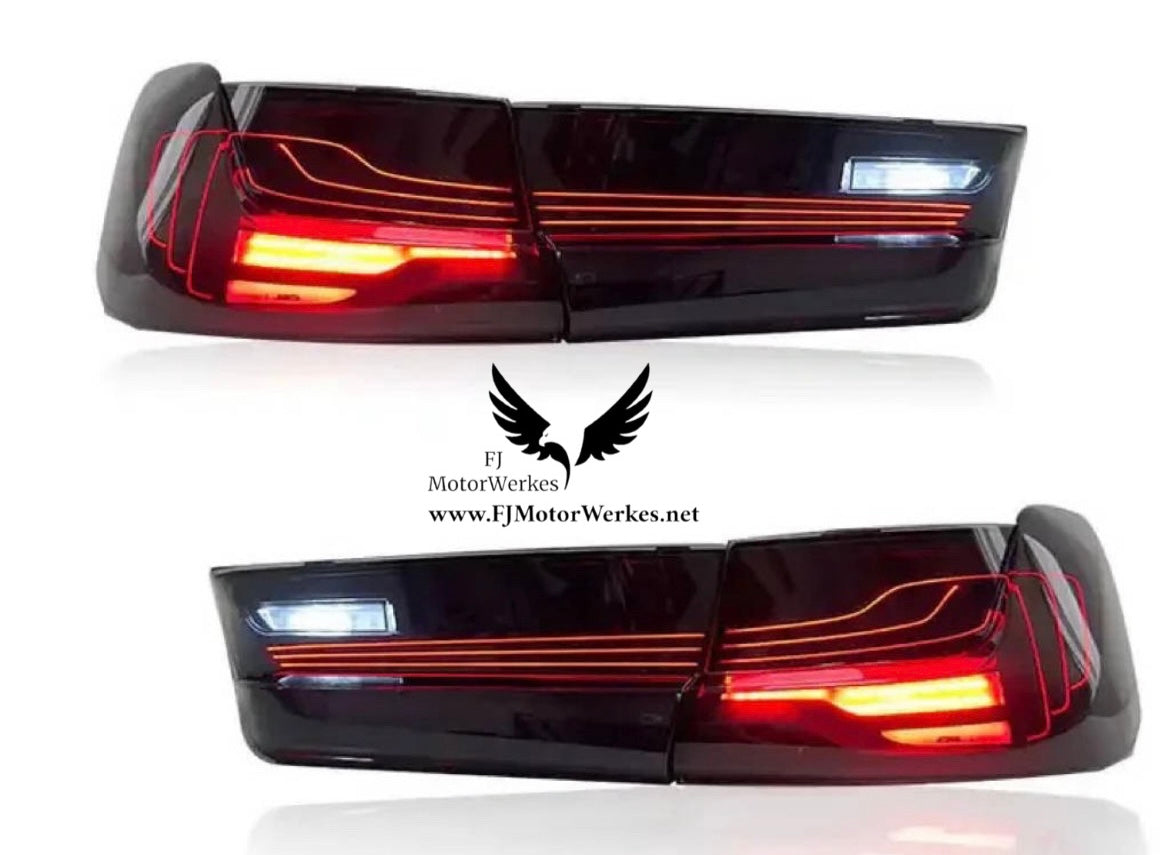 Bmw 3 Series G20 G80 M3 GTS Oled laser Gts Csl Rear tail lights - Cherry Red or Smoked