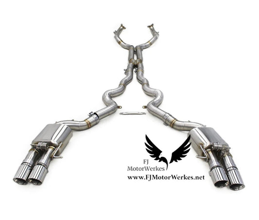 Bmw M5 F10 Catback Exhaust System inc Midpipe with Xpipe