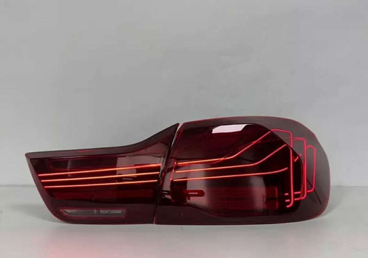 BMW 4 series M4 F82 F83 F32 F36 Laser rear tail lights gts csl oled - Cherry red or Smoked