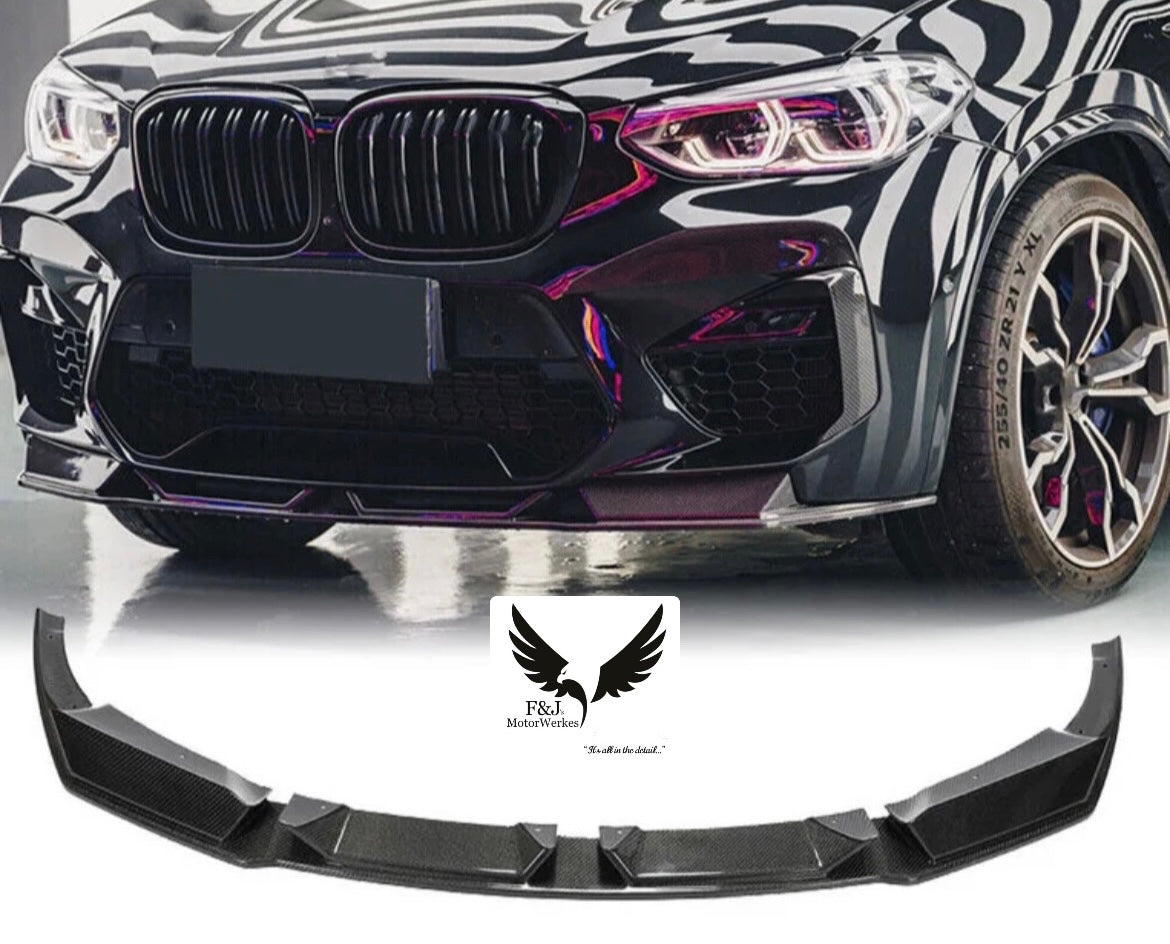 Bmw X3M X4M Carbon fibre V1 Front splitter