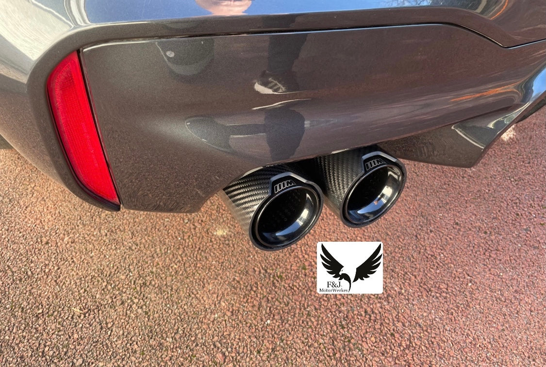 BMW M Performance Carbon fibre exhaust tips x4 M5 F90 M8 F91 F92 F93 direct fit