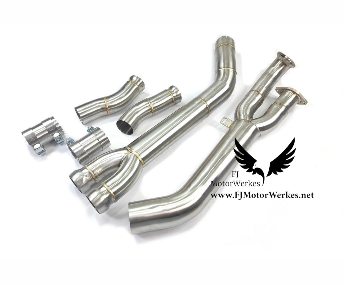 BMW S58 M3 G80 G81 M4 G82 G83 Stainless Steel Single Mid Pipe exhaust