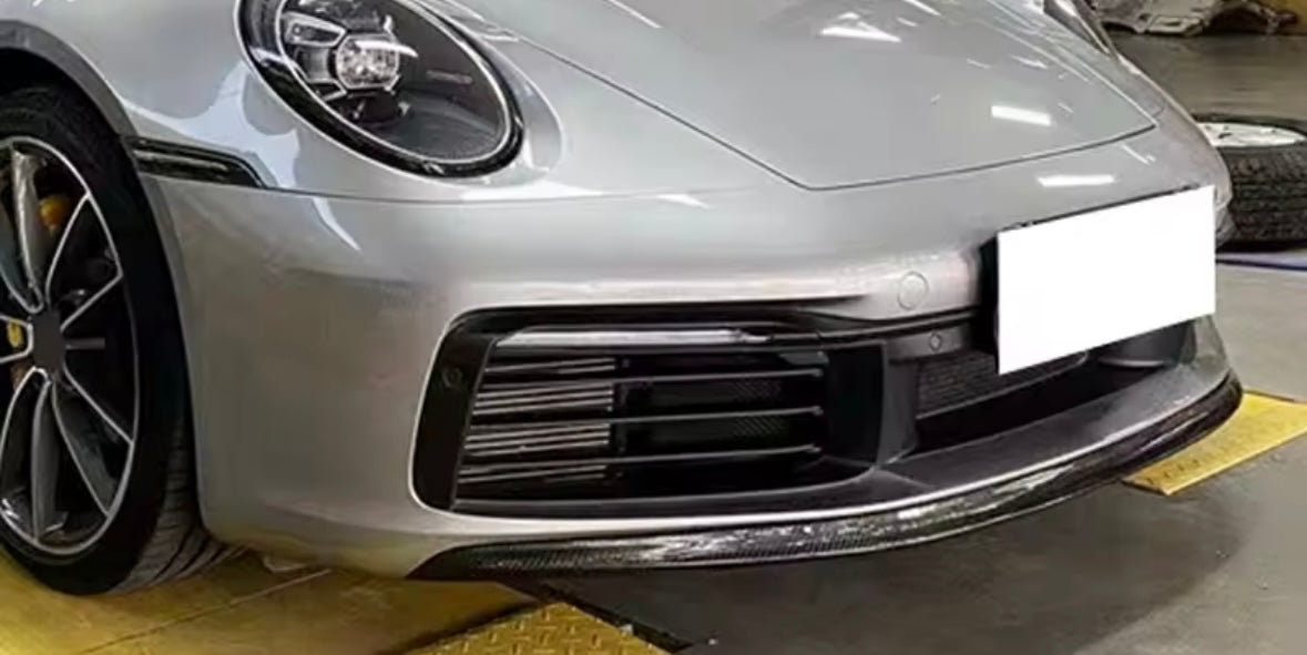 Porsche 911 992 Carrera Targa GTS Front Bumper Carbon Fibre Spoiler Lip Splitter