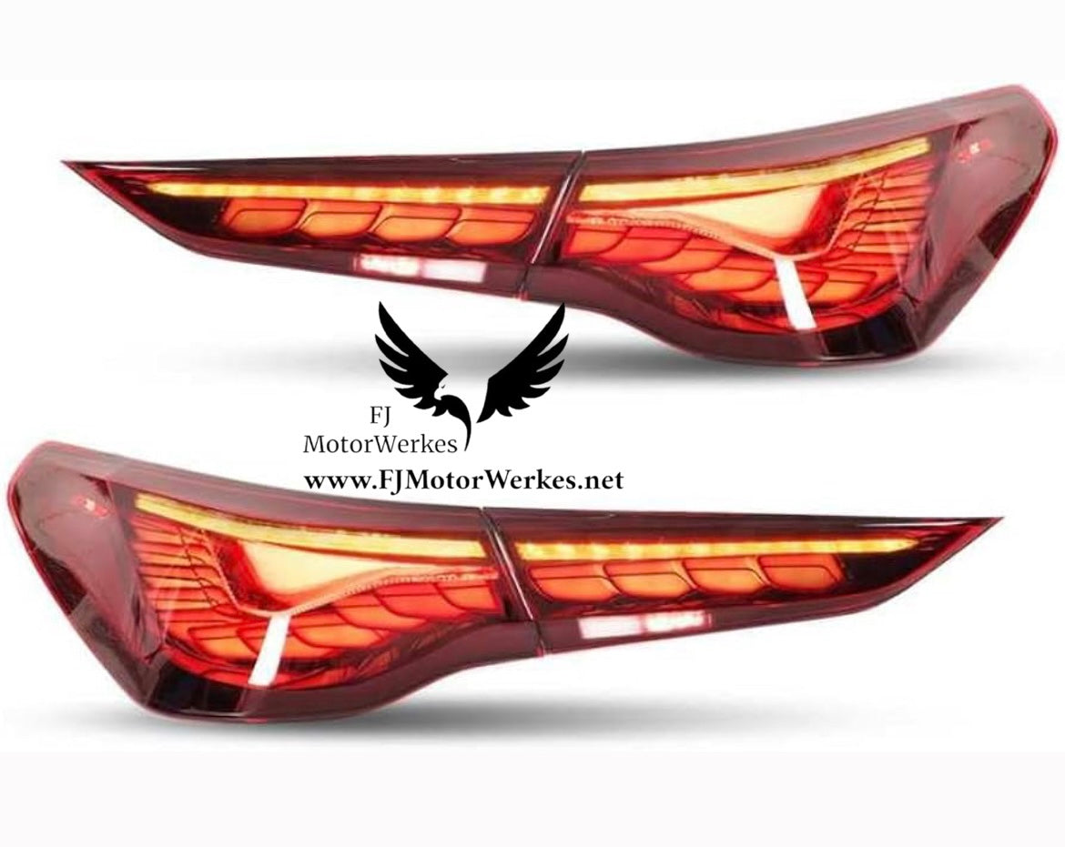 Bmw 4 Series G22 G23 G26 G82 G83 Taillight Rear lights GTS - Cherry red or Smoked