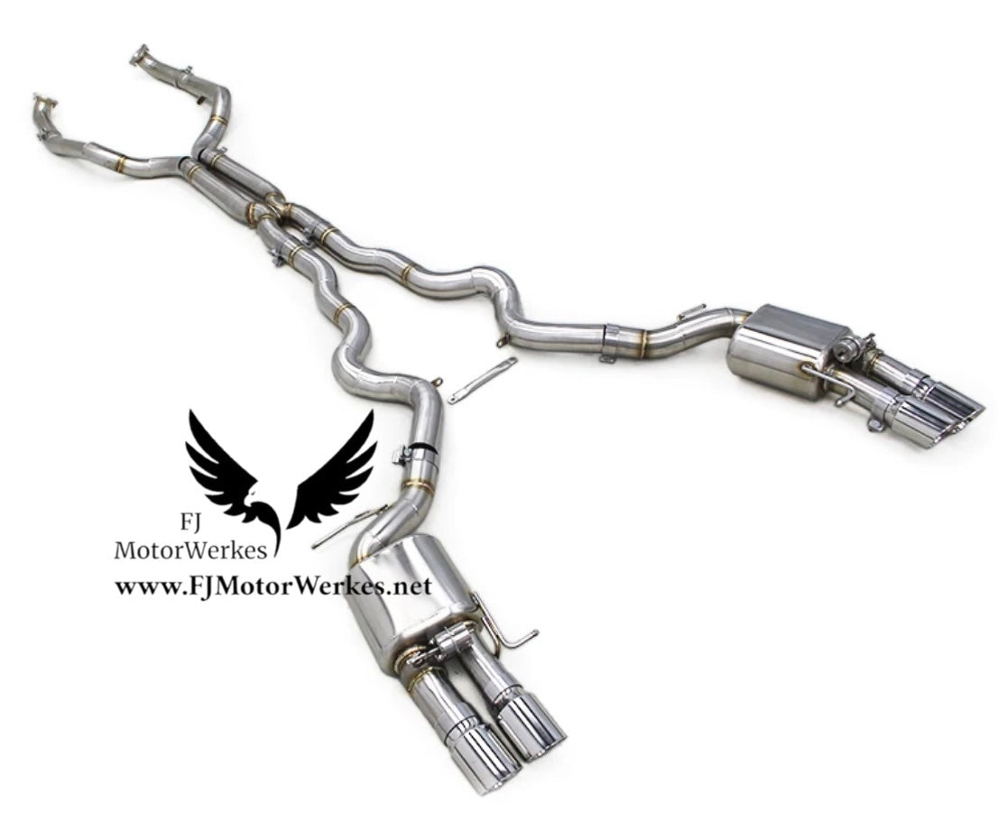 Bmw M5 F10 Catback Exhaust System inc Midpipe with Xpipe