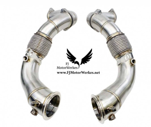 BMW M5 M8 F90 F92 F93 LCI inc CS Late 2021 + Decat Downpipe primary & secondary, OPF delete catless