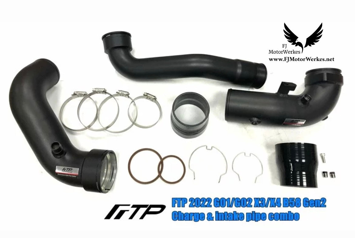 FTP X3 X4 G01 G02 M40i B58D Gen2 charge & intake pipe combo (2020-)