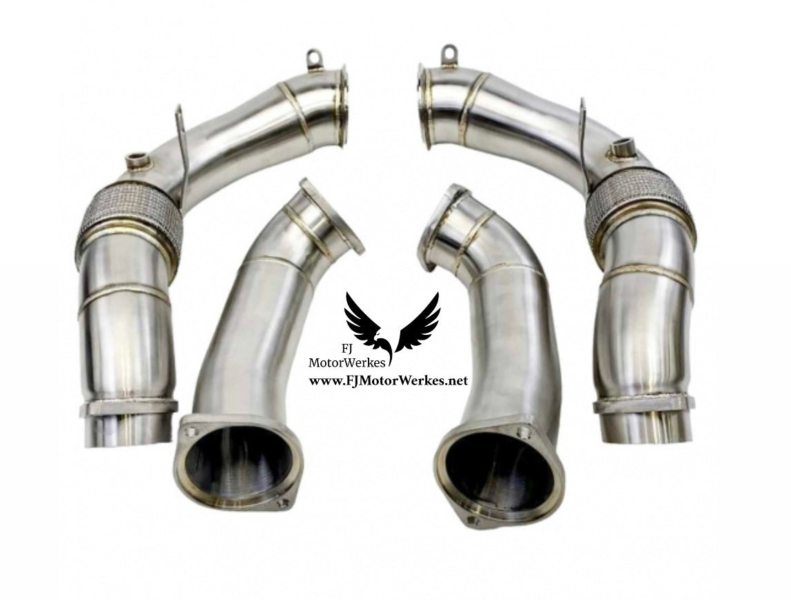 BMW X5M F95 X6M F95 F96 Decat Downpipe primary & secondary delete catless